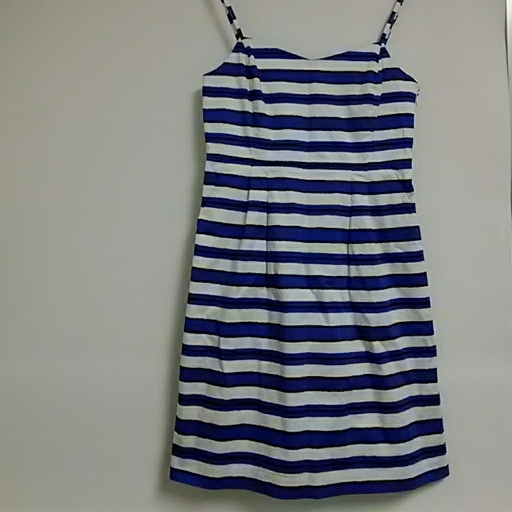 Gap cotton blend white, blue, black sundress sz 2